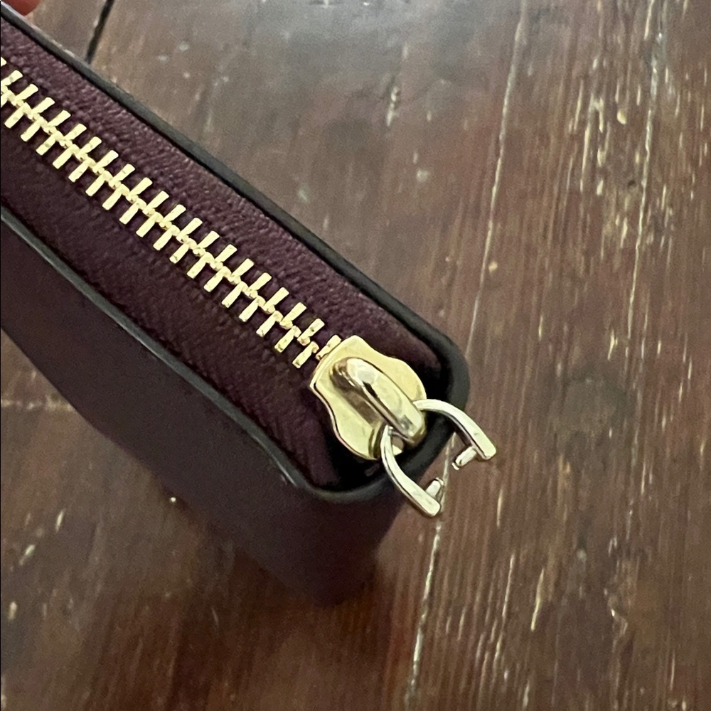 Kate Spade Maroon Zip-Around Wallet - Picture 6 of 6
